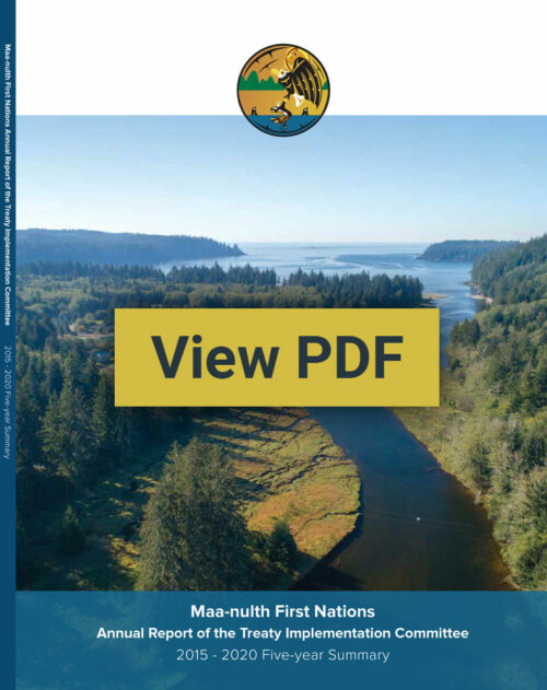 Maa-Nulth Annual Report English